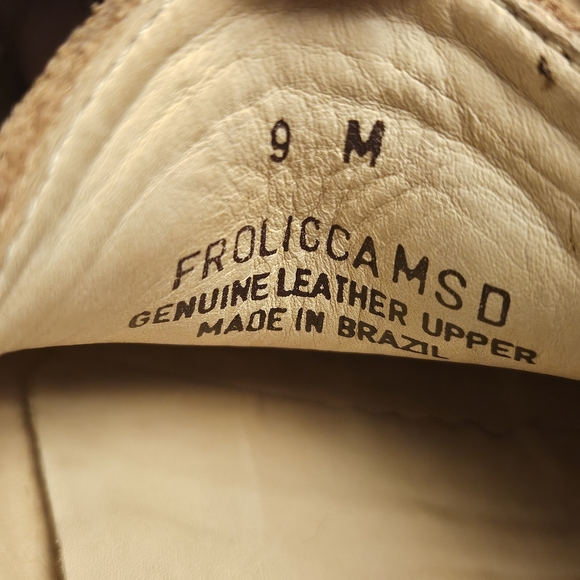 Vtg Gucci Like Van Eli Frolicca Horse Bits Brown Suede Loafers Sz 9M EUC - Picture 10 of 14